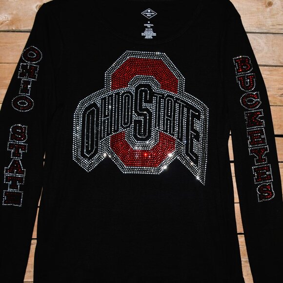 Ohio State Long Sleeve Shirt Ohio State Buckeyes on Sleeve XS S M L XL XXL … - Picture 2 of 9